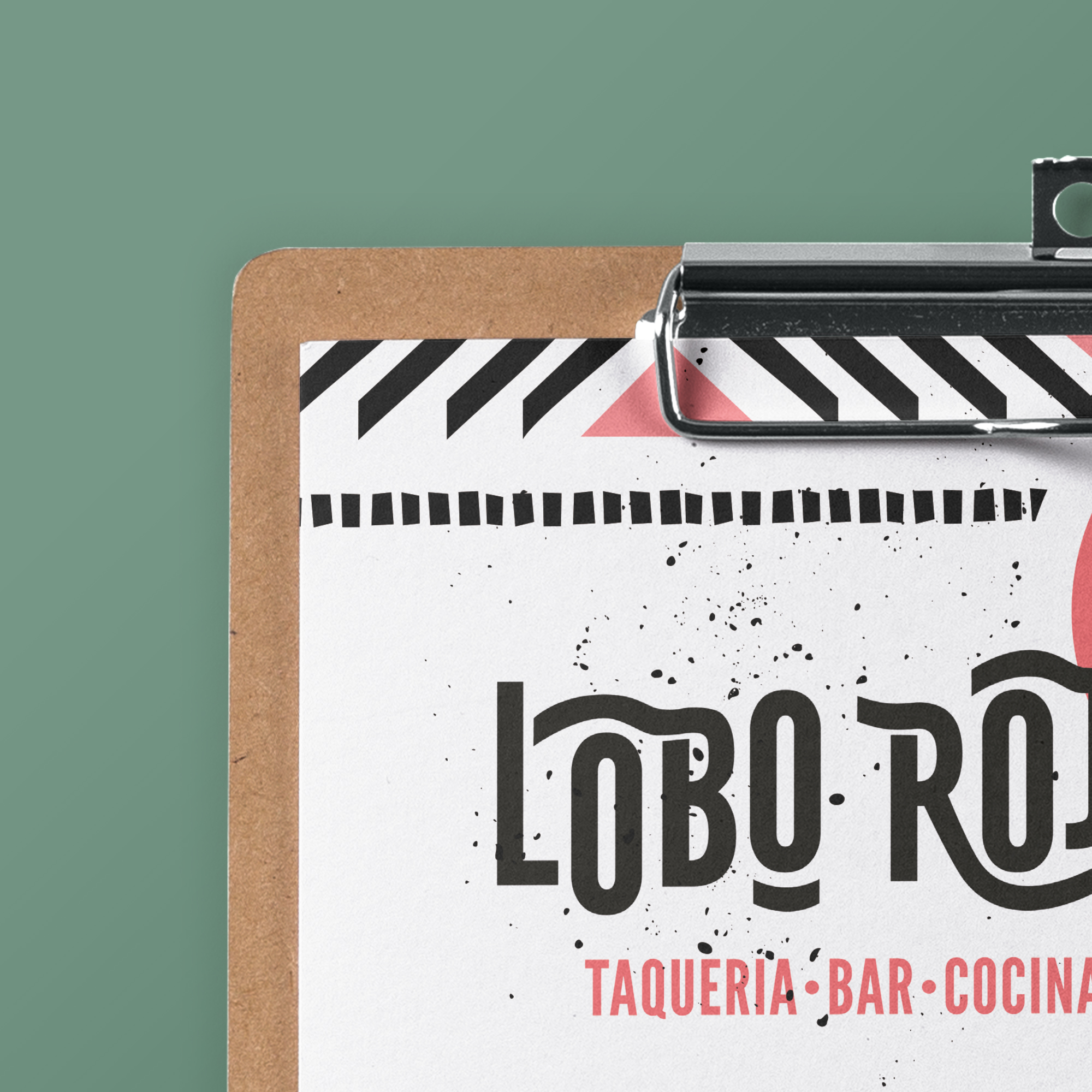 LoboRojo Mexican Restaurant Menu Design